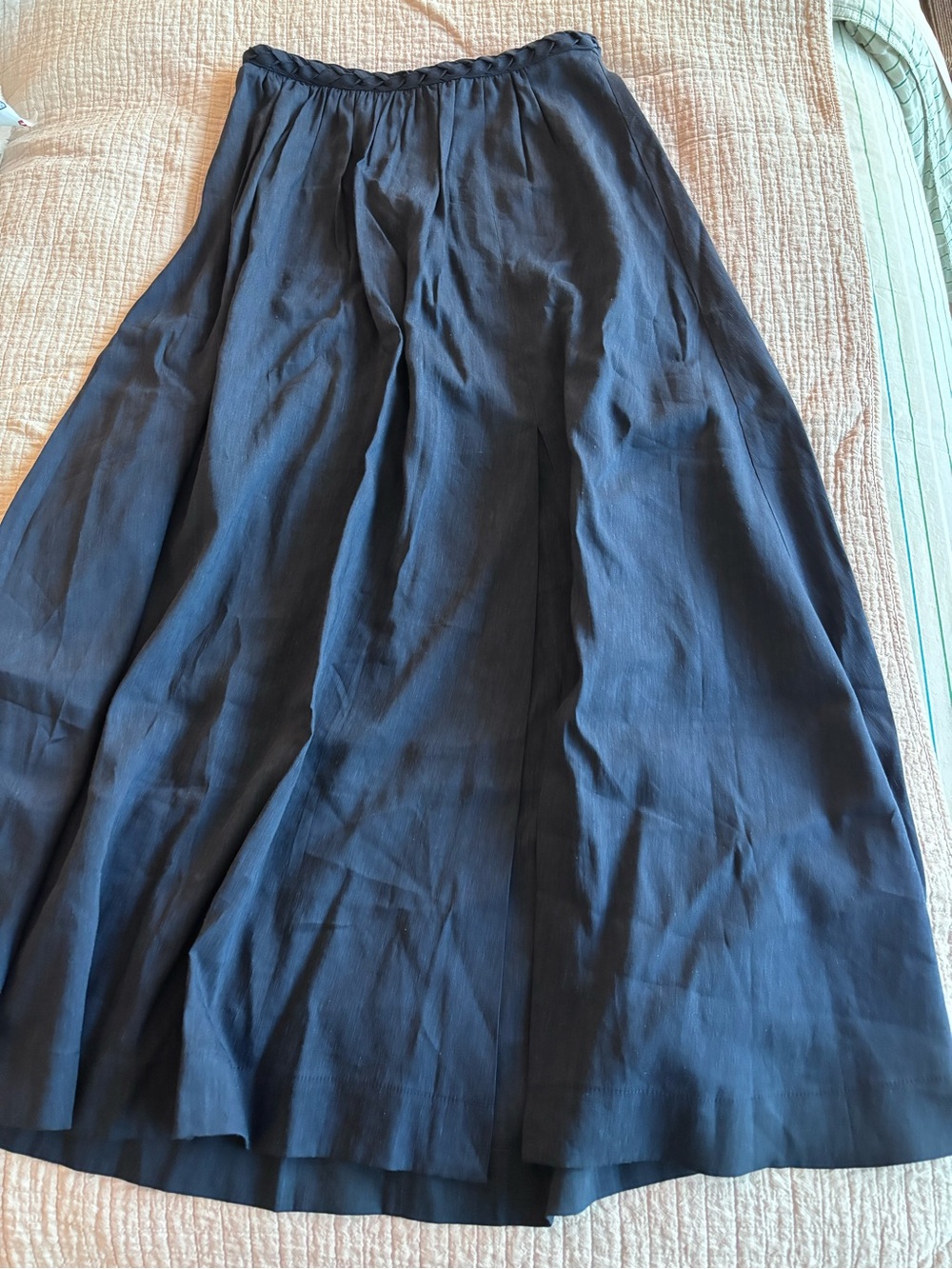 NWT Sézane Soraya Skirt in Navy Size 4/36 - Picture 4 of 6